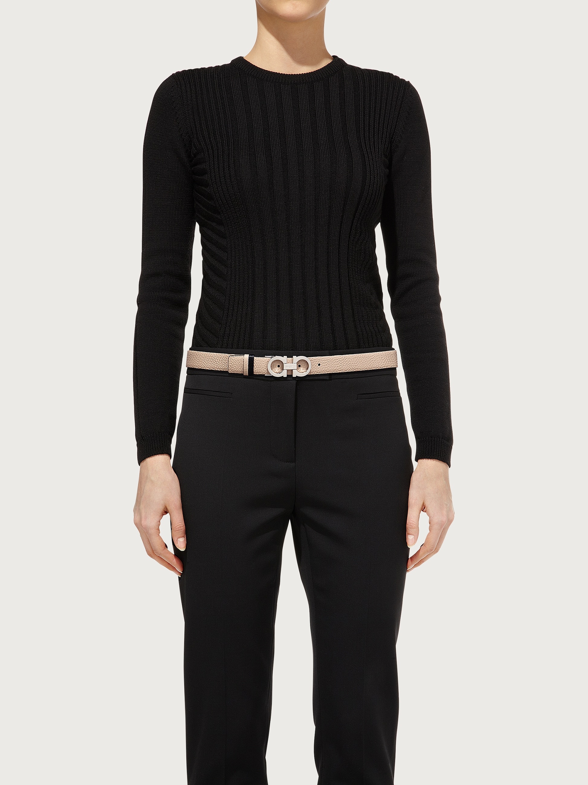 Reversible and adjustable Gancini belt - 4