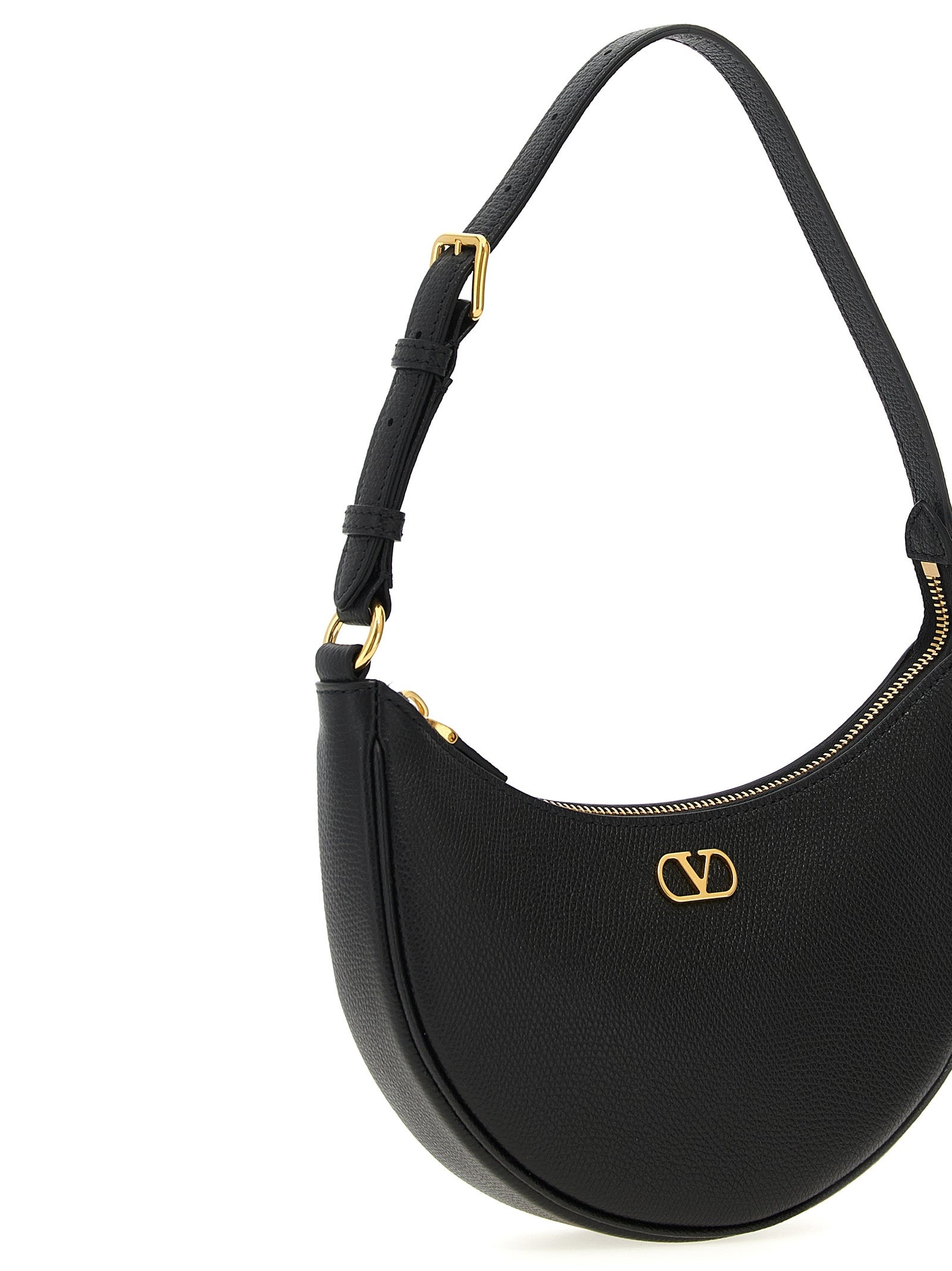 Valentino Garavani Vlogo Mini Shoulder Bag Shoulder Bags Black - 3