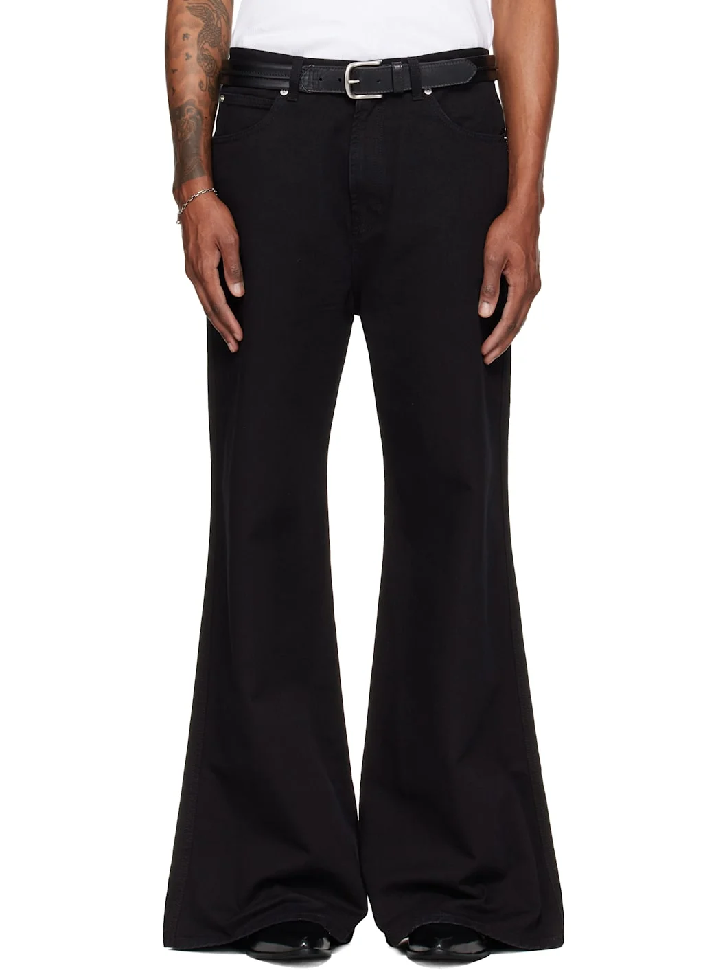 Black Denim Phat Jeans - 1