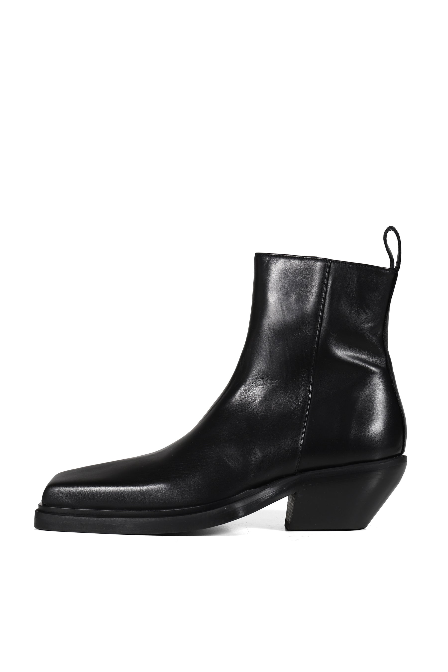 ANKLE BOOT - BLACK LEATHER / BLK - 1