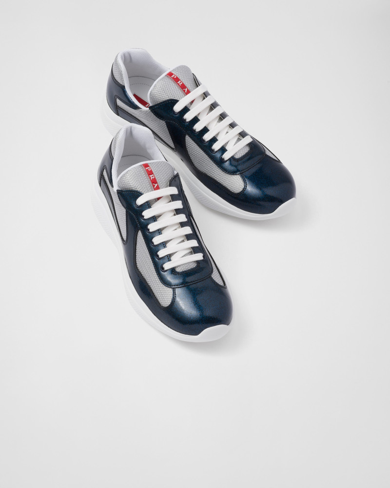 Prada America's Cup patent leather and bike fabric sneakers 4