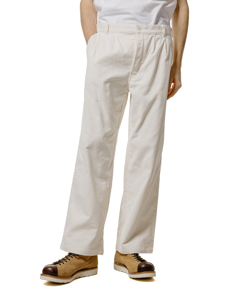 The Real McCoys MP25105 Double-Pleat Corduroy Trousers White outlook
