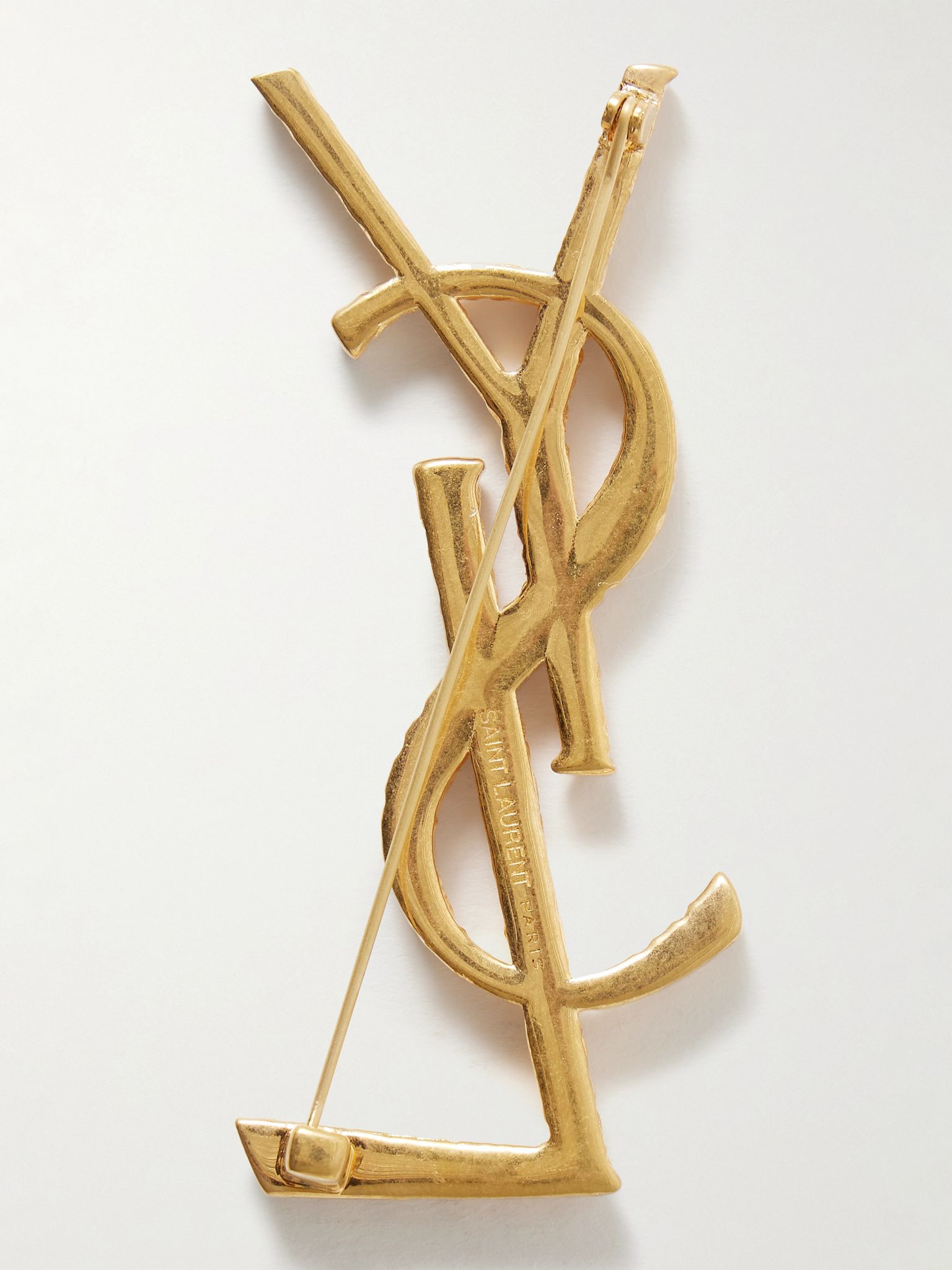 Gold-tone brooch Gold - 3