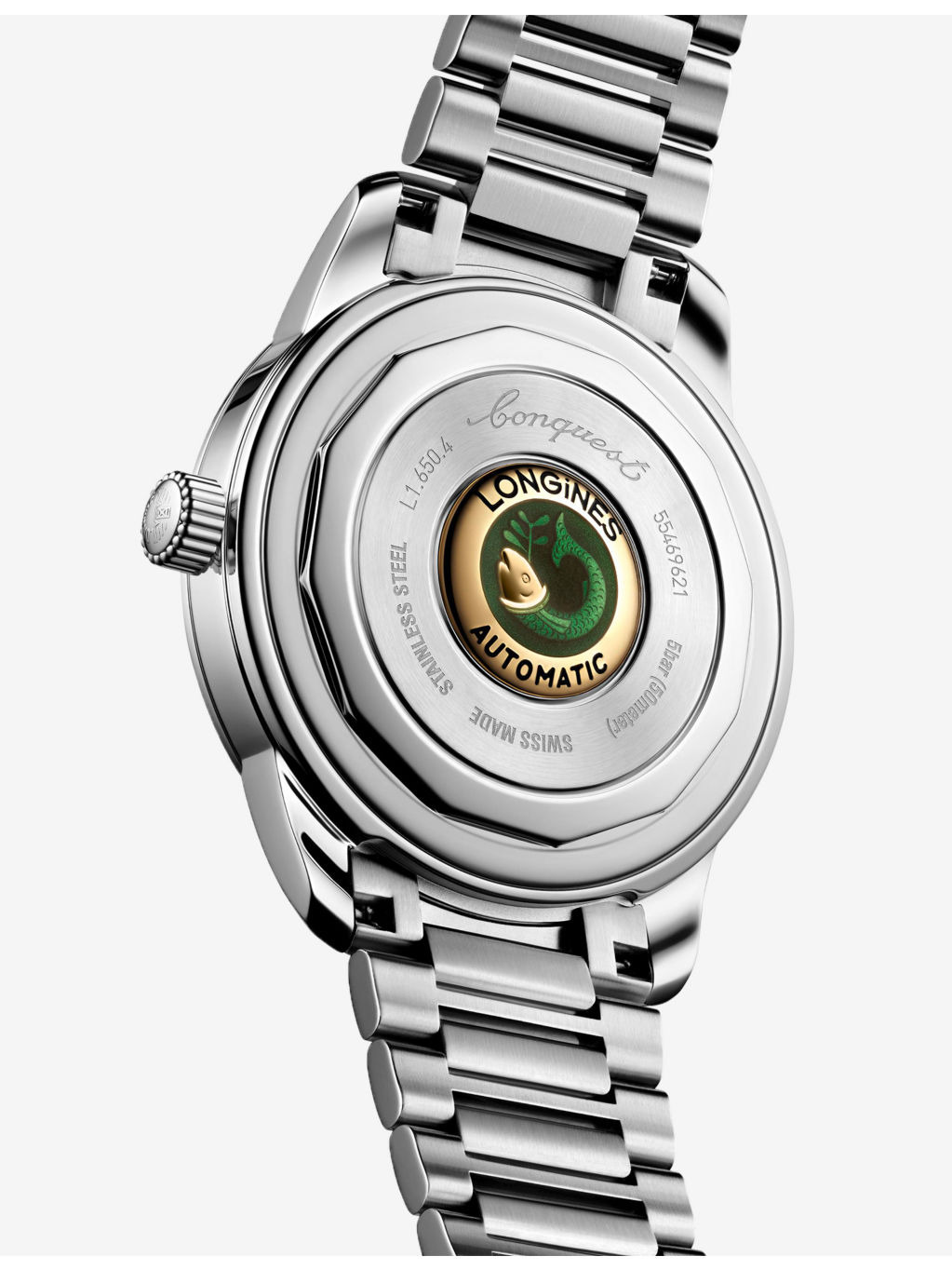 L1.650.4.02.6 Conquest Heritage Stainless-Steel Automatic Watch - 5