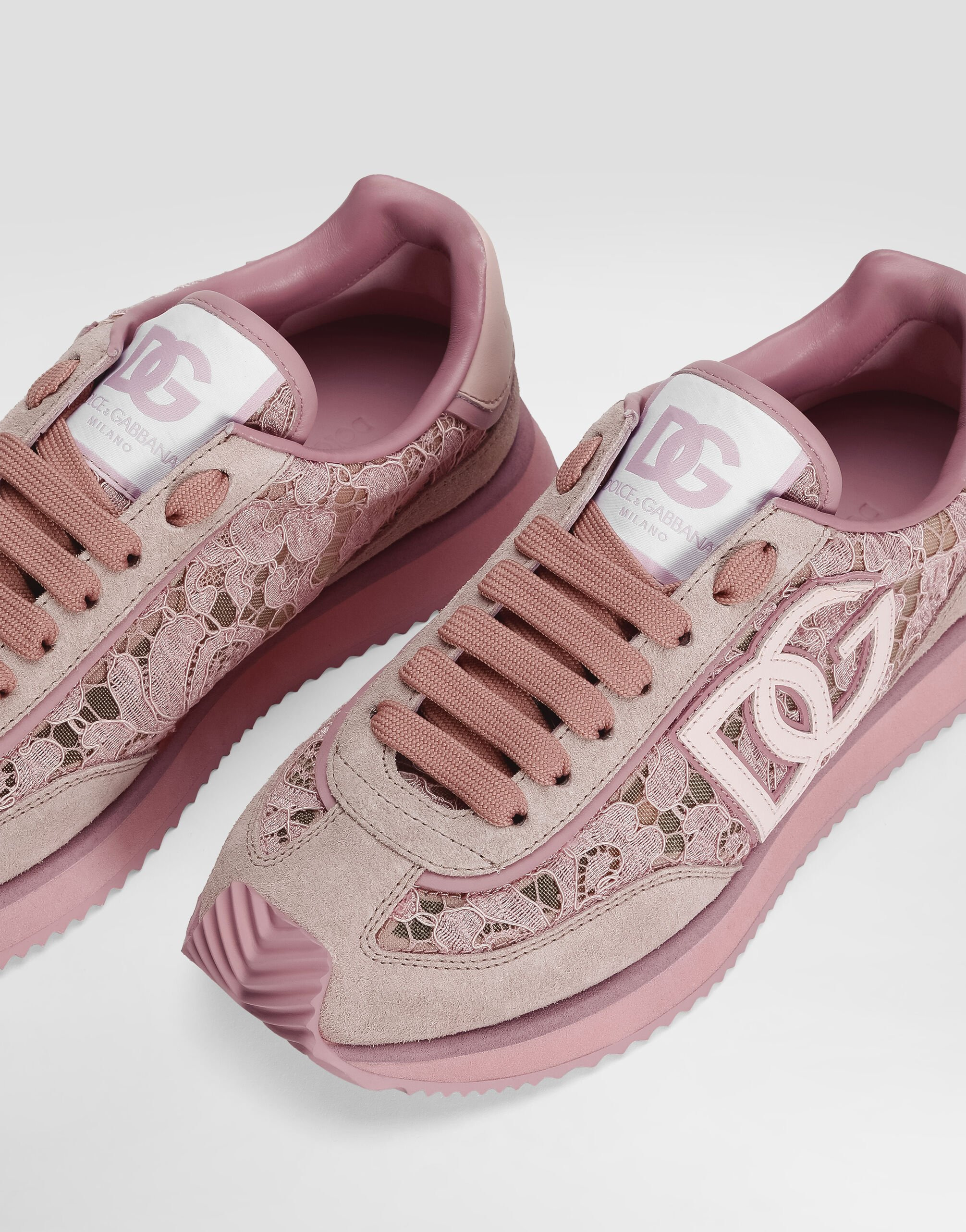 DG Cushion sneakers in lace and calfskin - 4