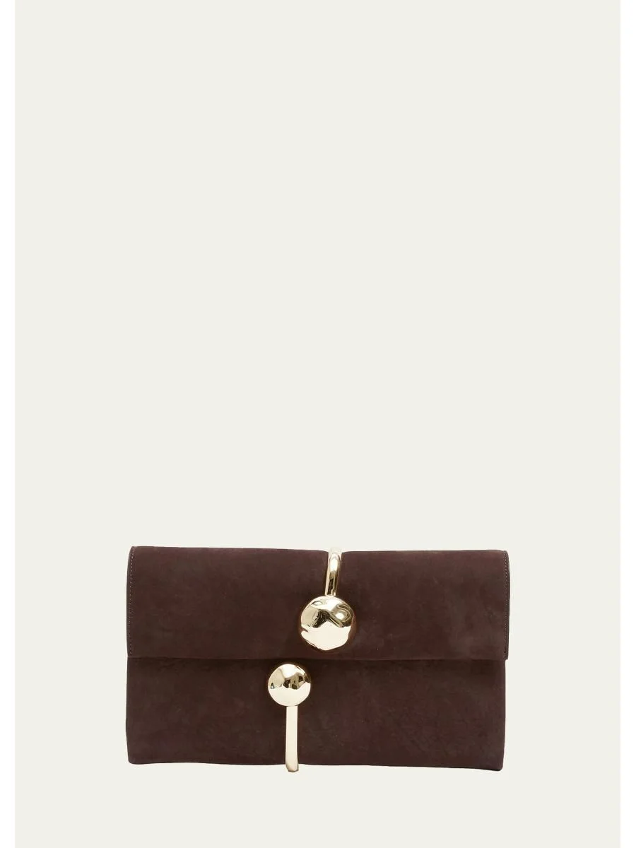 Amaya Suede Clutch - 1
