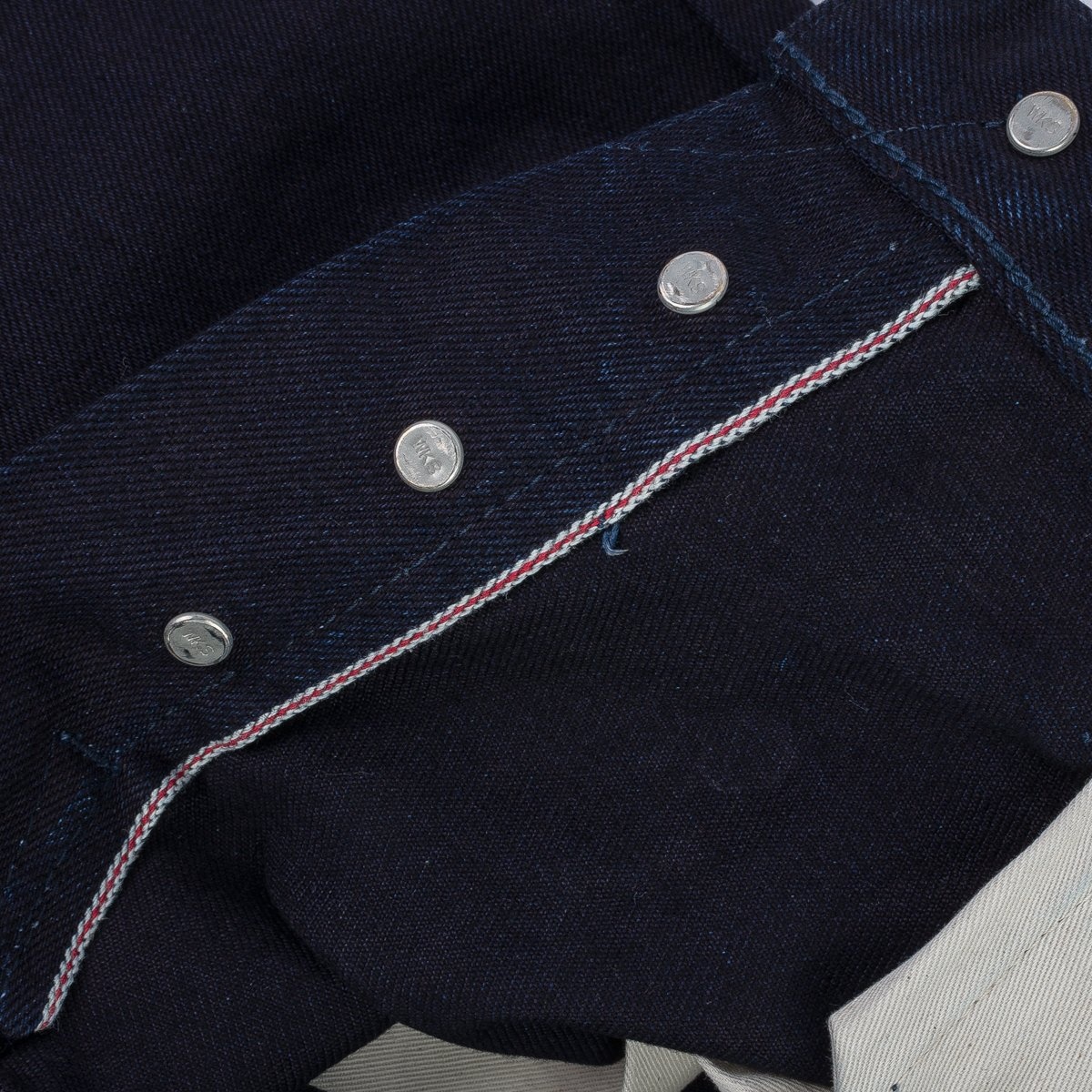 IH-777S-14ii 14oz Selvedge Denim Slim Tapered Cut Jeans - Indigo/Indigo - 14