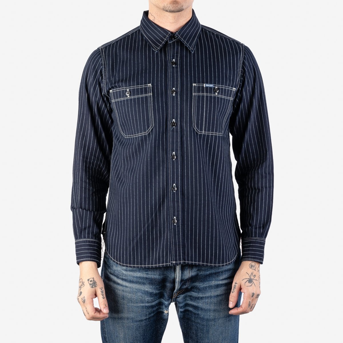 IHSH-327-IND 6oz Wabash Work Shirt - Indigo - 2