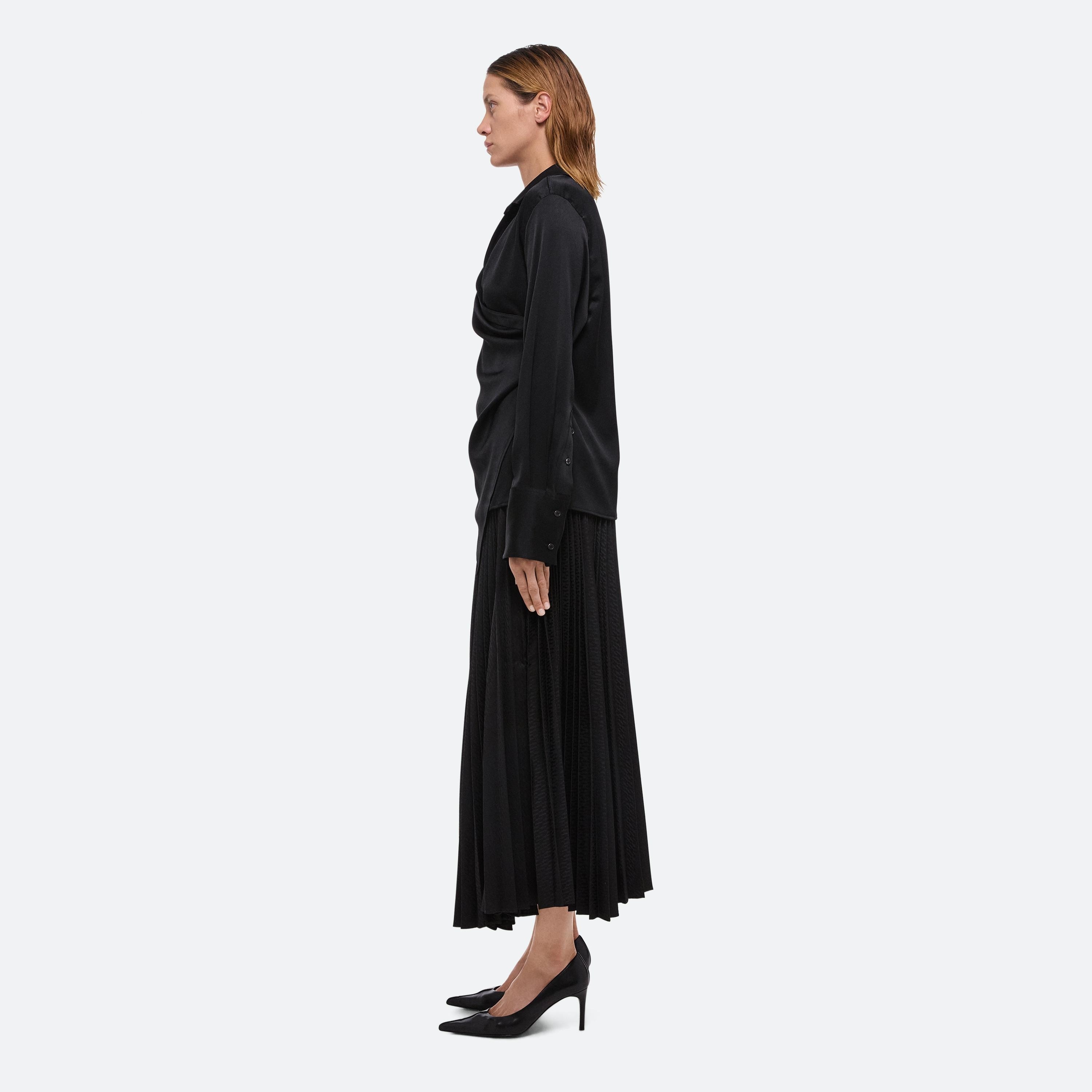 RELAXED WRAP SHIRT - 4