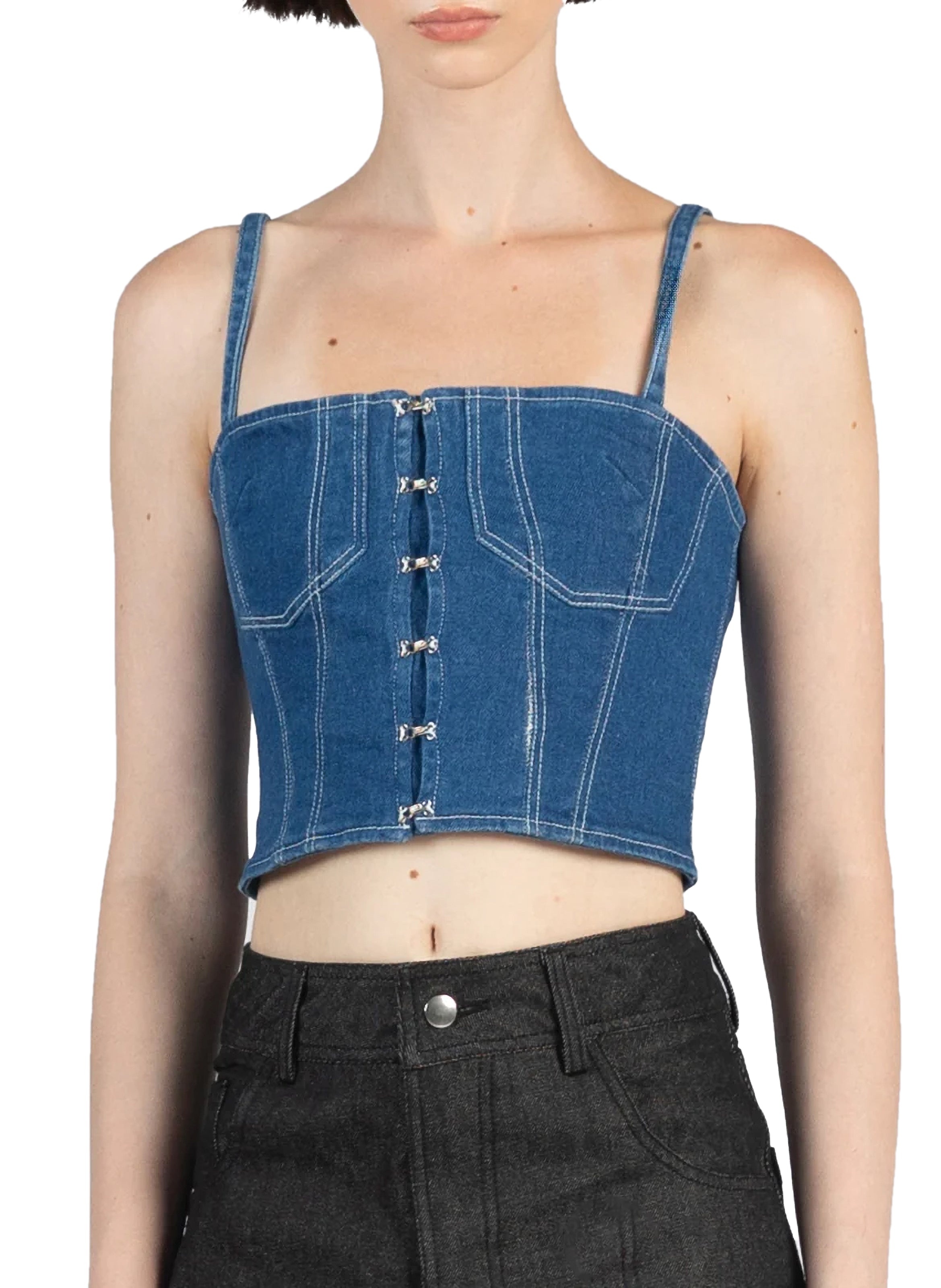 Denim Bustier Blue - 2