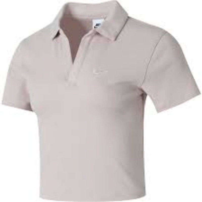 (WMNS) Nike Essential Polo Crop Top 'Pink' DV7885-019 - 1