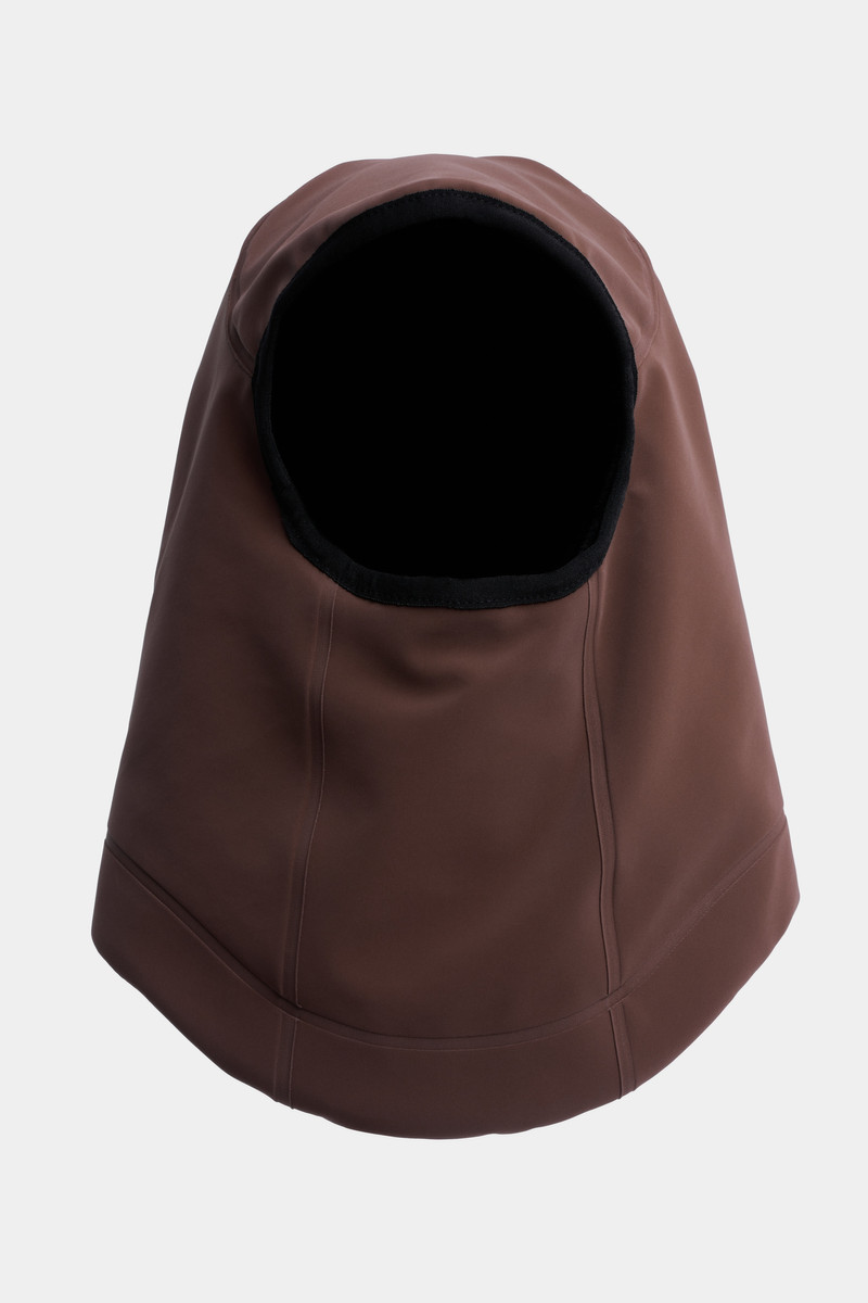 Rain Balaclava Matte Dark Brown 3