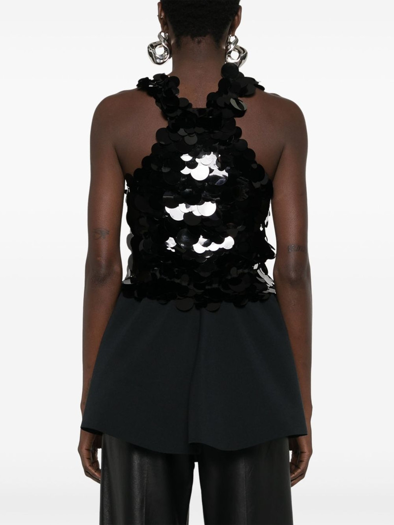 sequin-embellished knitted top 4