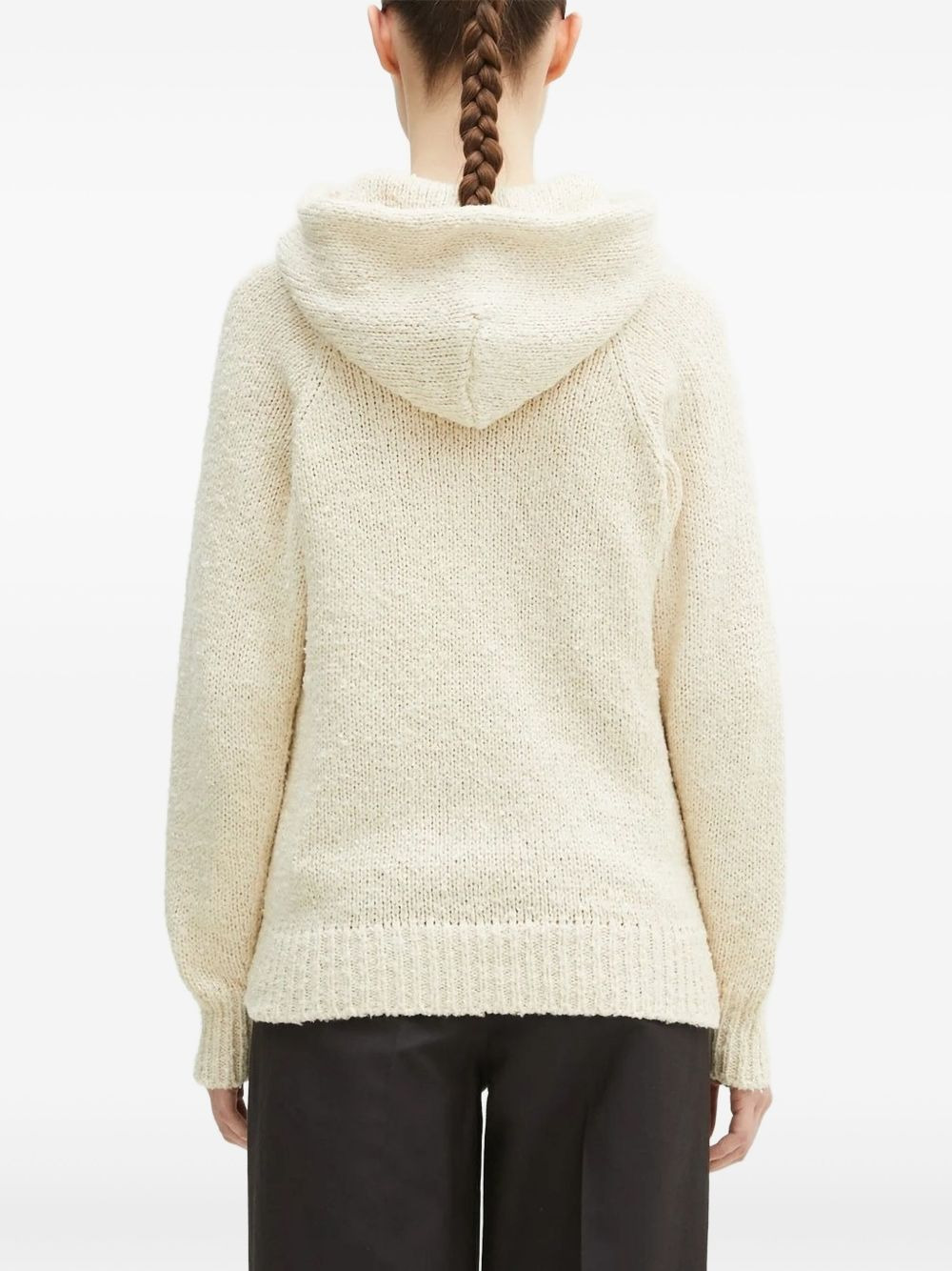 knit hoodie - 2