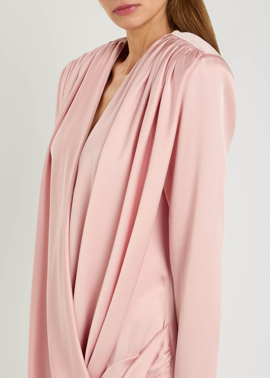 Stella Mccartney Draped Satin-crepe Mini Dress - 5
