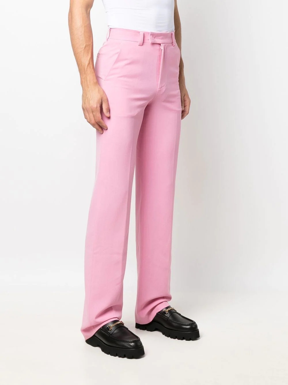 tailored straight-leg trousers - 3