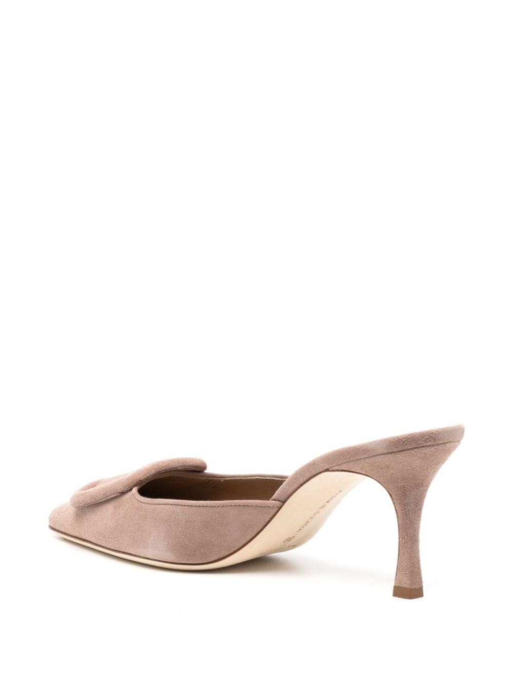 Maysale 70mm buckled suede mules - 3