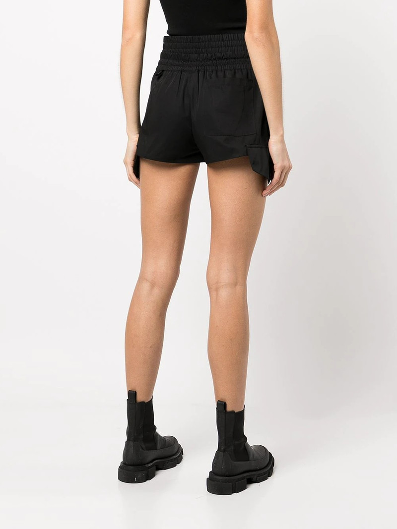 smocked-detail cargo shorts 4