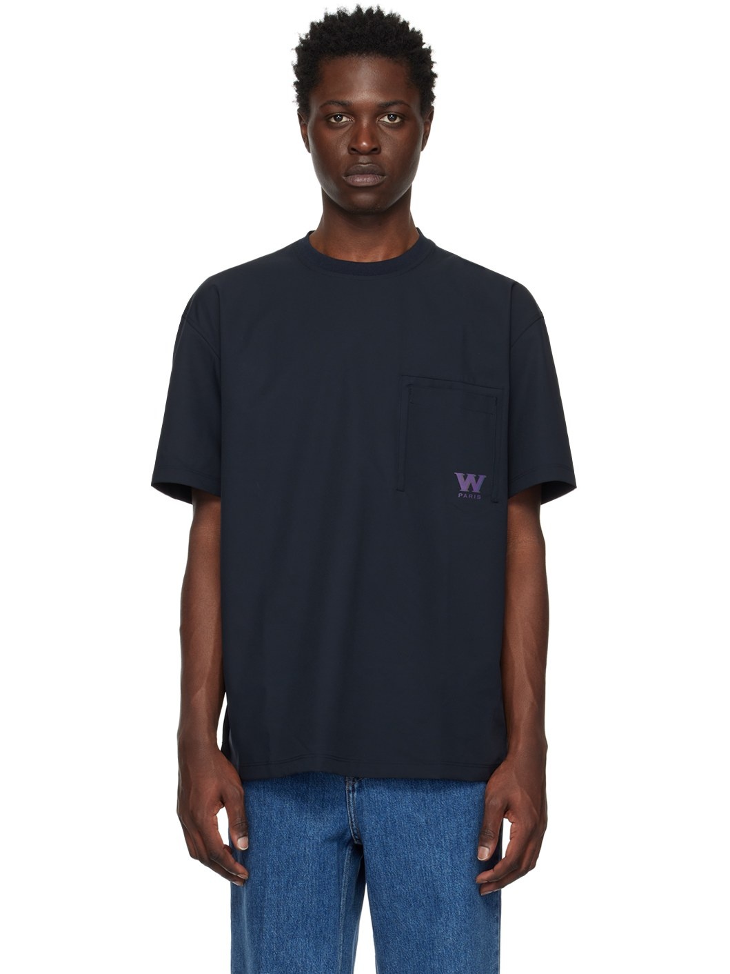 Navy Patch Pocket T-Shirt - 1