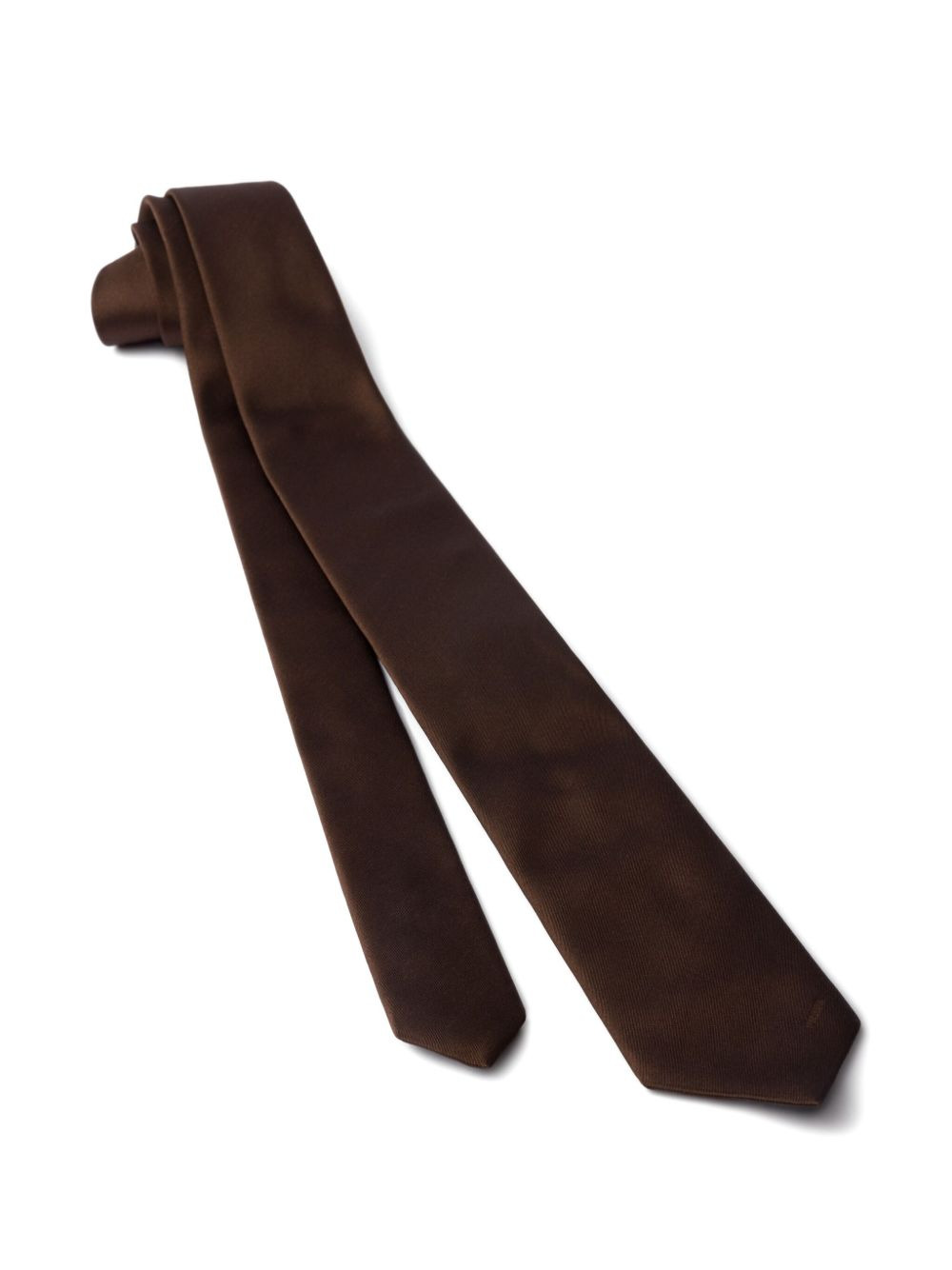 logo-embellished satin tie - 2