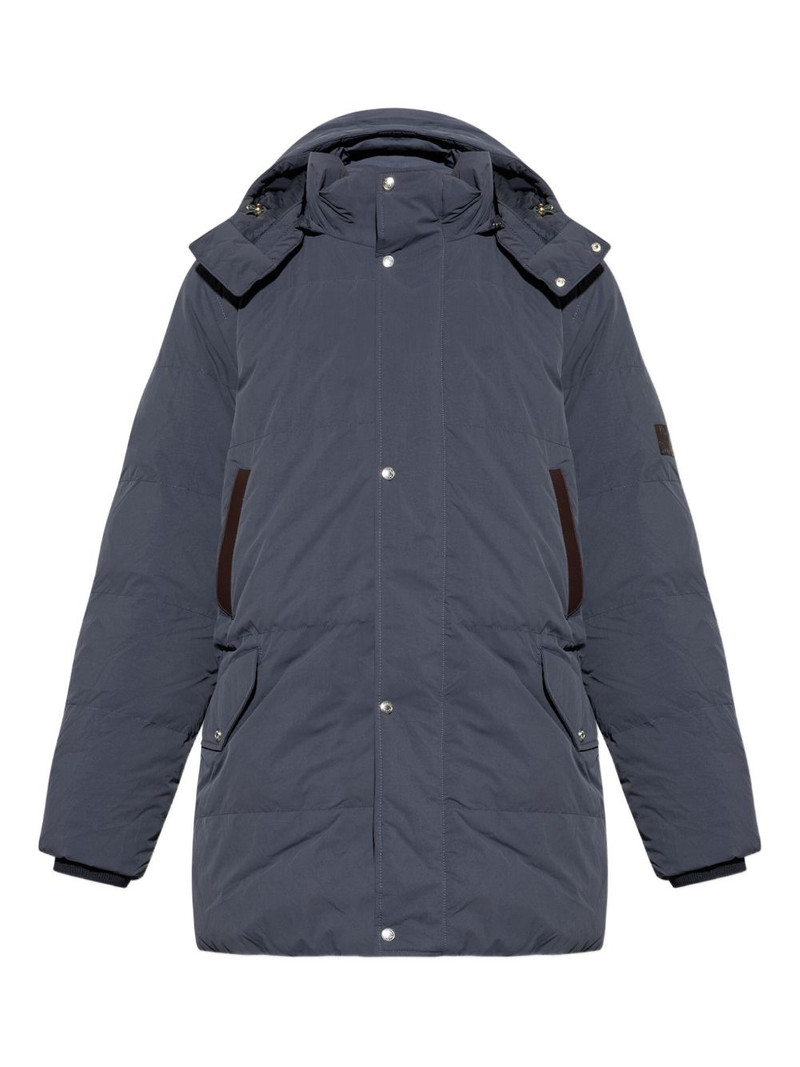 hooded quilted parka coat 1