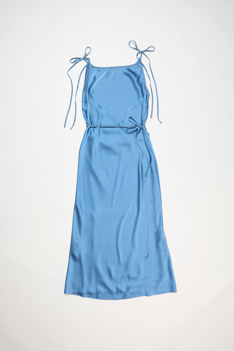 Acne Studios Sleeveless wrap dress - Sky blue outlook