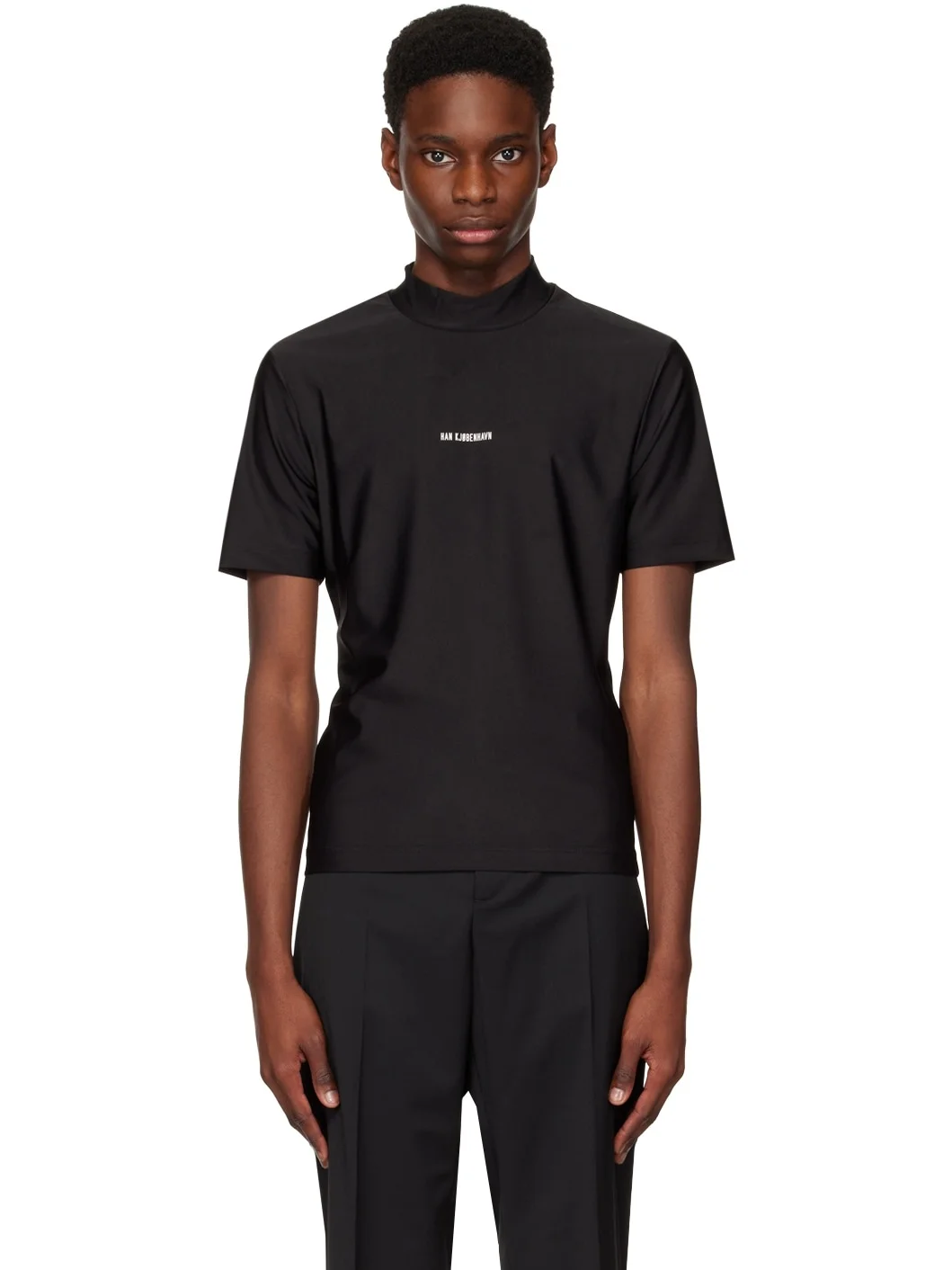 Black Mock Turtleneck - 1