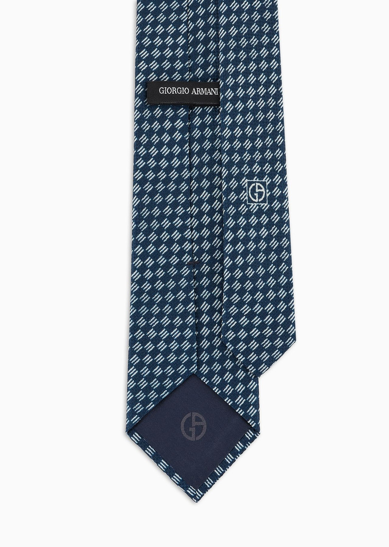 GIORGIO ARMANI Pure silk jacquard tie outlook