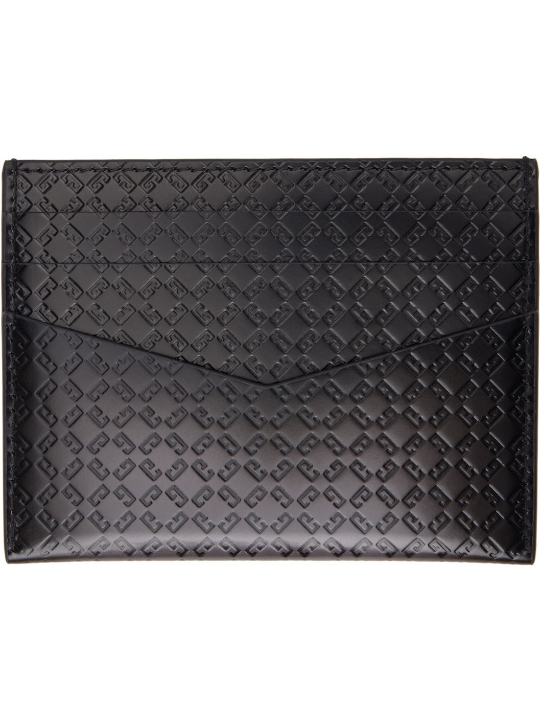 Gray Monogram 72 Leather Card Holder - 2