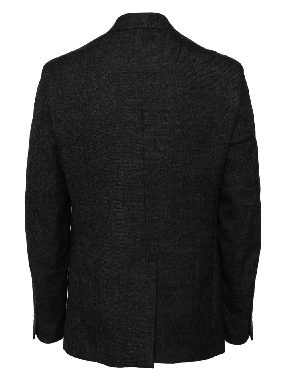 single-breasted wool blazer - 2