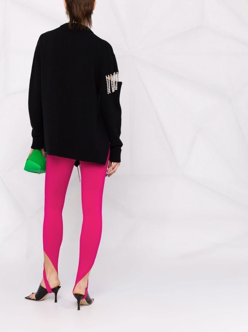 【The Attico】 Jamie high-rise stirrupレギンス Jamie high-rise stirrup leggings in purple - The Attico