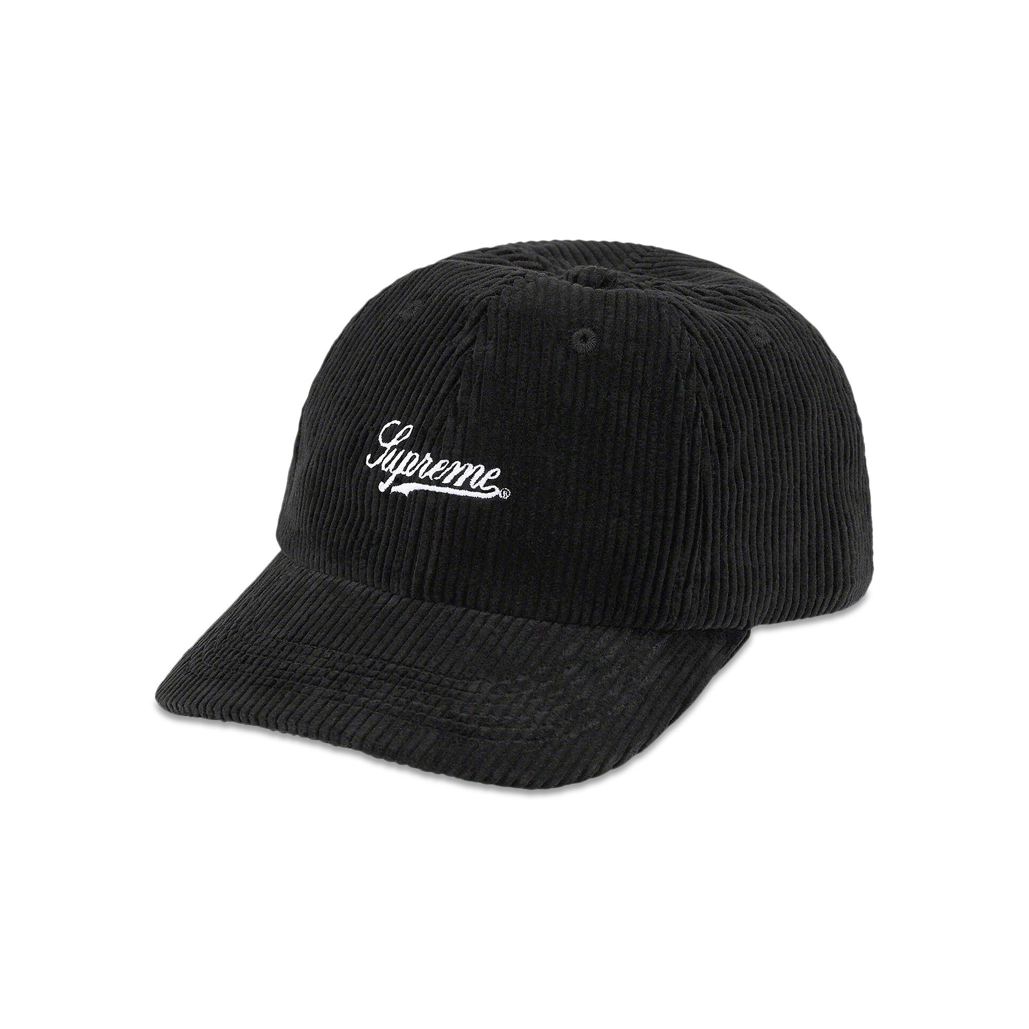 Supreme Script Corduroy 6-Panel 'Black' - 1