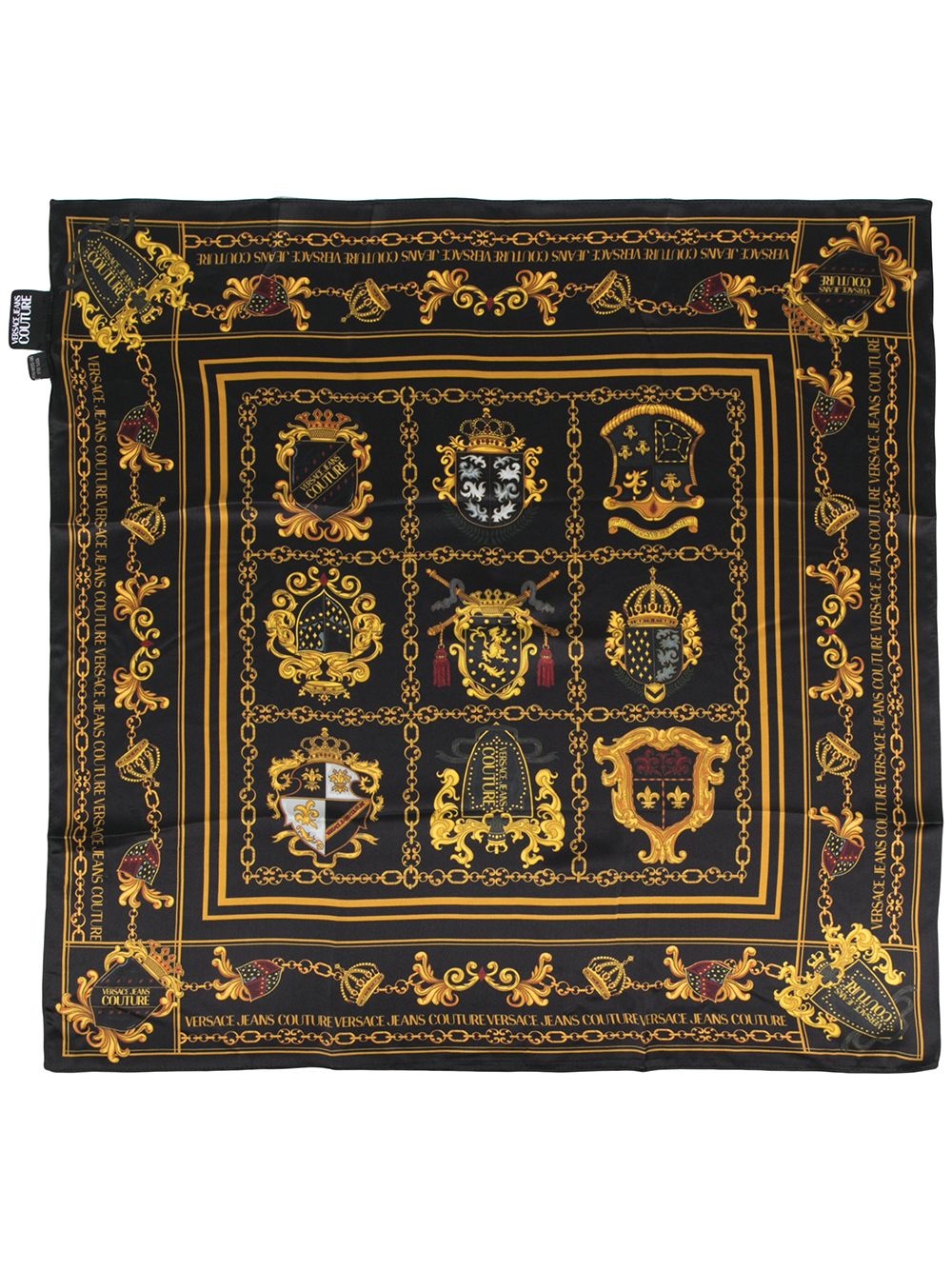 shield-print silk scarf - 3