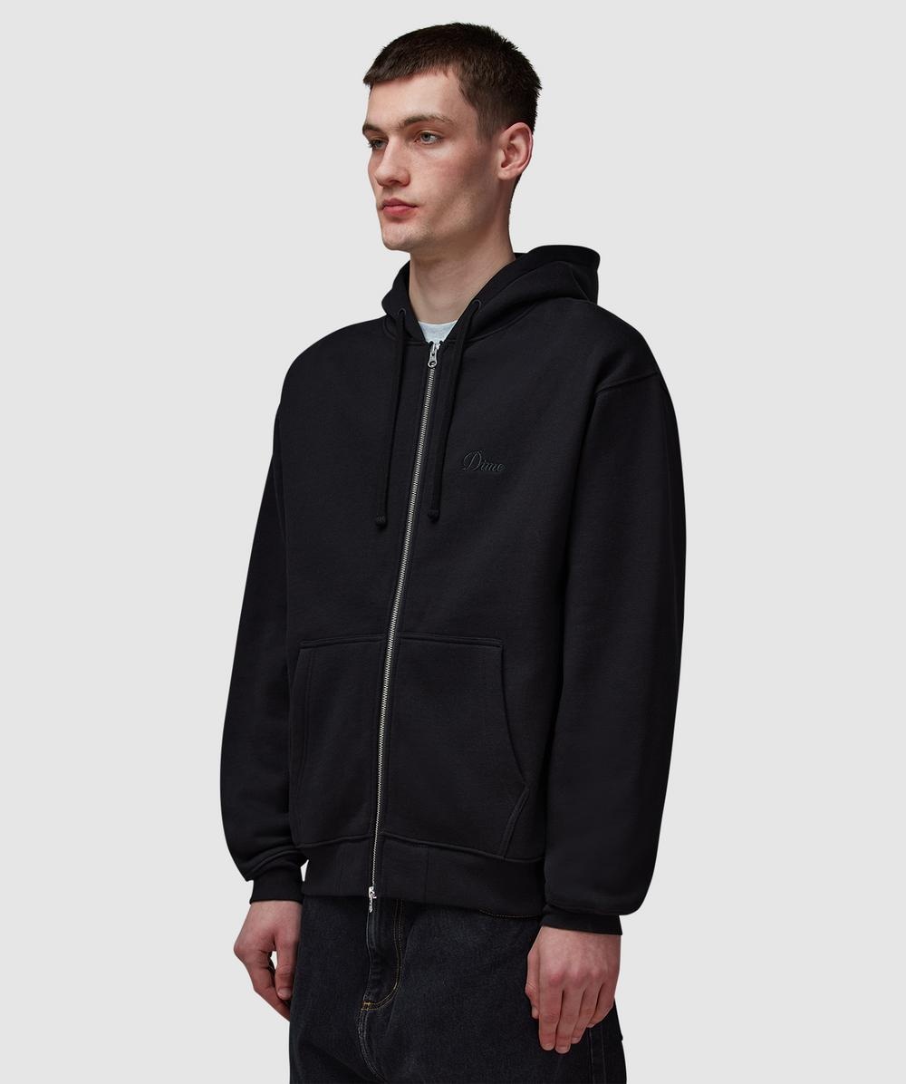 Cursive small logo zip hoodie - 2