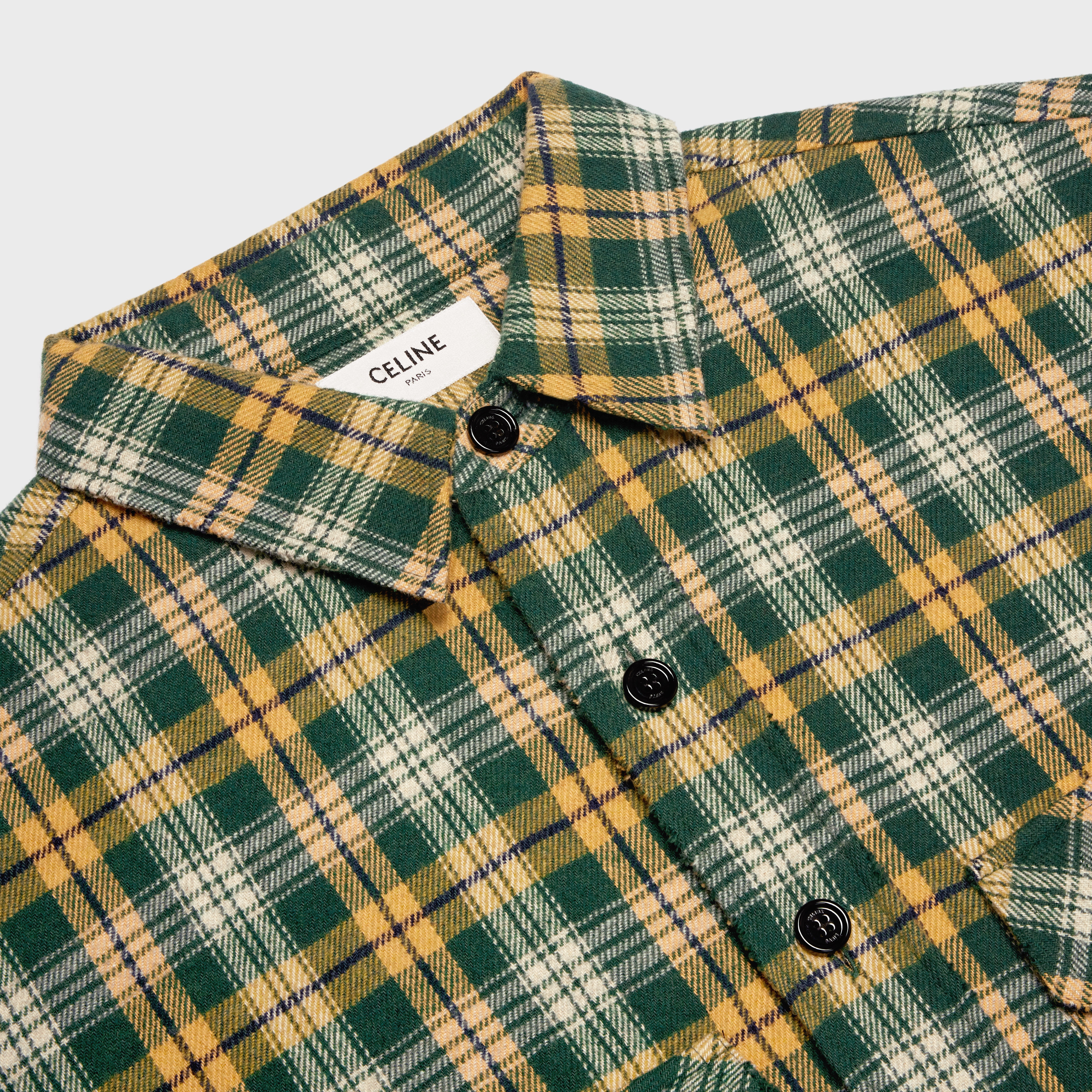 LOOSE SHIRT IN CHECKED WOOL - 3