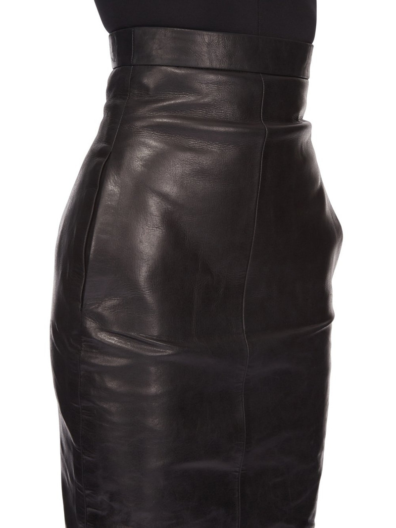 Dirt Pillar maxi leather skirt 4