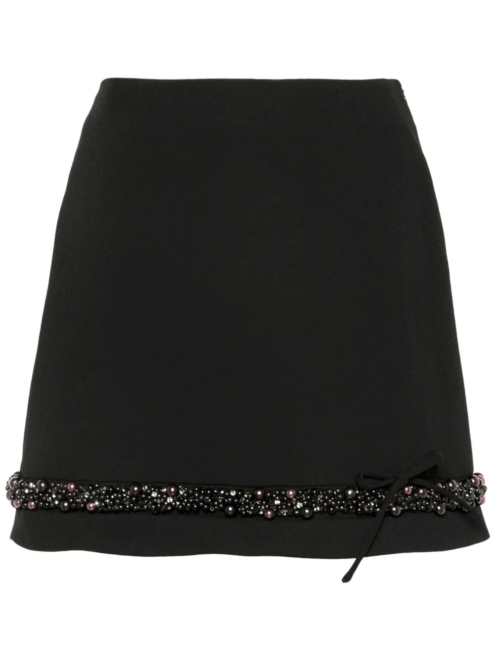 embellished mini skirt - 1