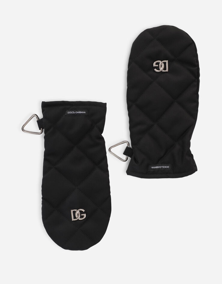 Quilted nylon gloves with DG patch - 1