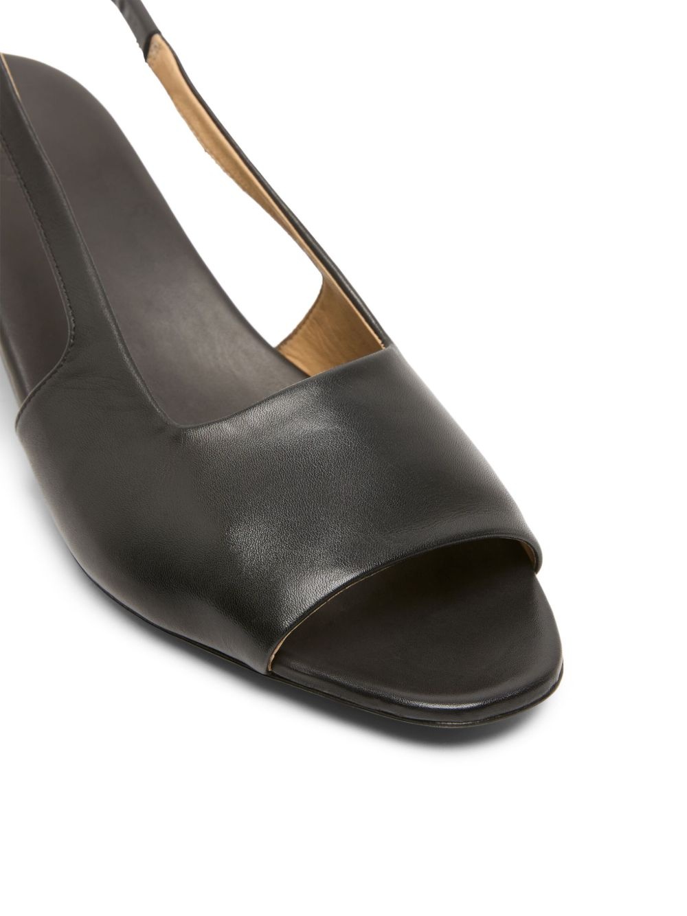 leather slingback sandals - 4