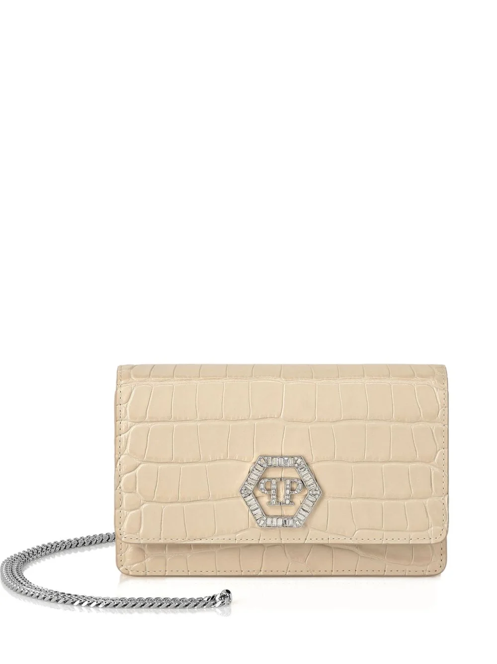 crystal-embellished crossbody bag - 1