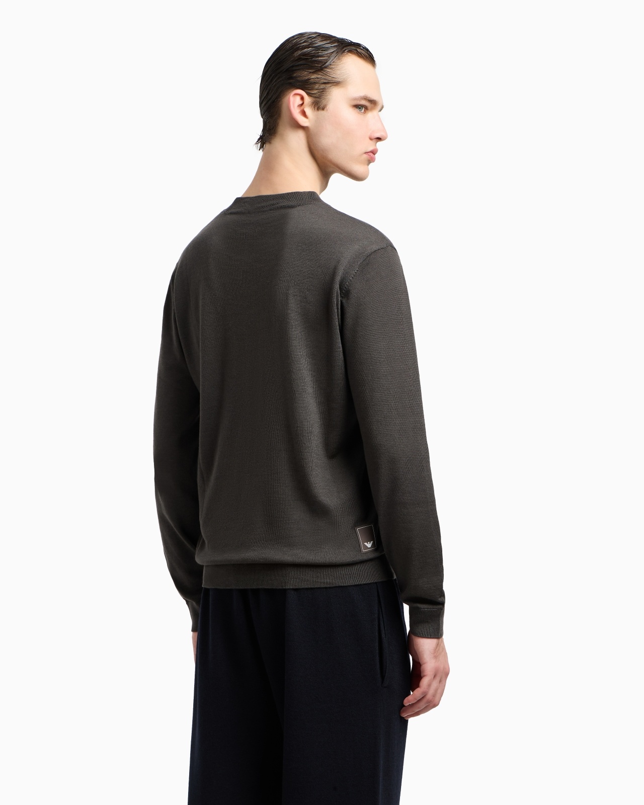 TRAVEL ESSENTIALS PLAIN-KNIT VIRGIN-WOOL JUMPER - 3