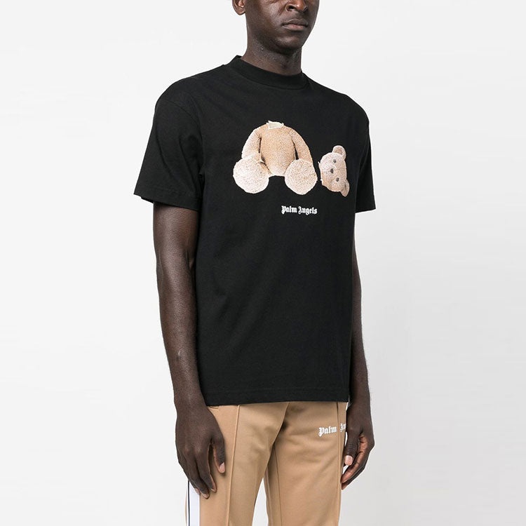 Palm Angels SS23 Bear-print classic T-shirt 'Black' PMAA001C99JER0141060 - 4