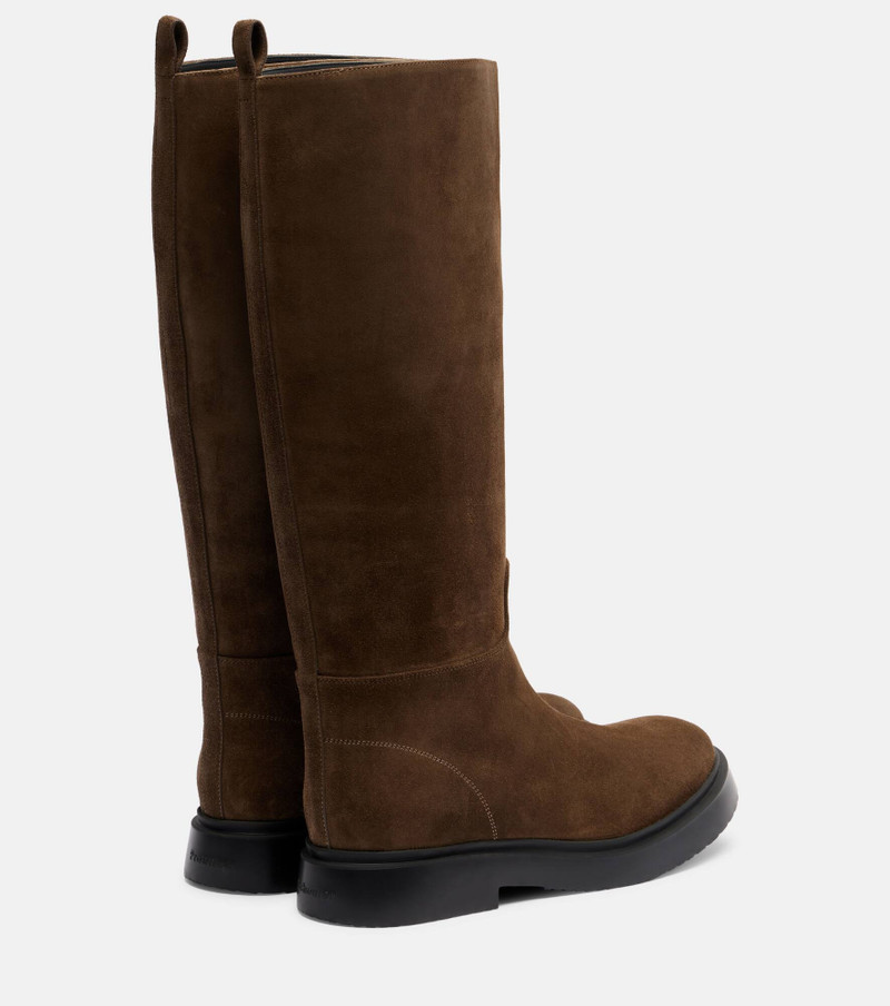 Bank suede knee-high boots 2