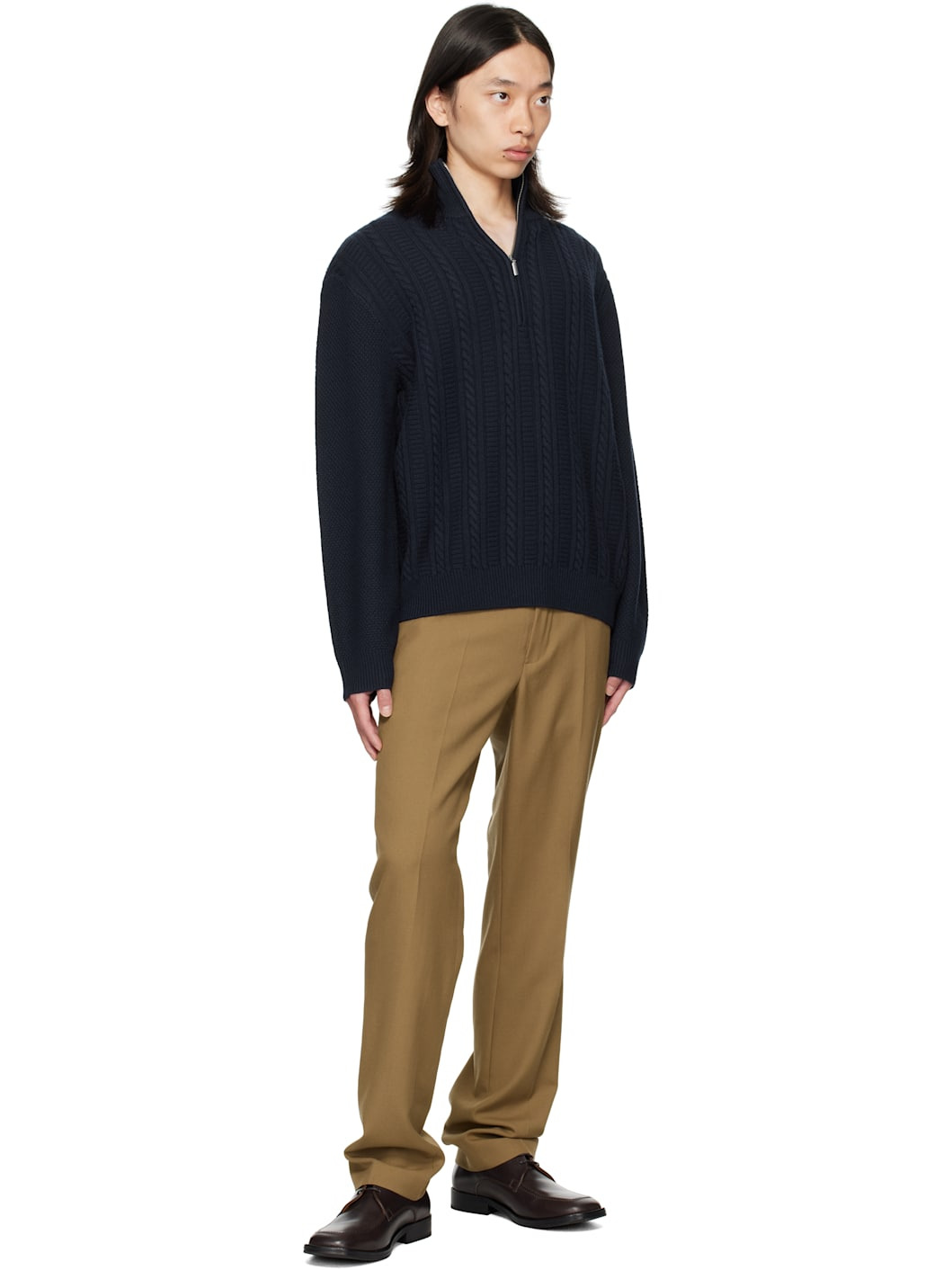 Tan Wool Trousers - 4