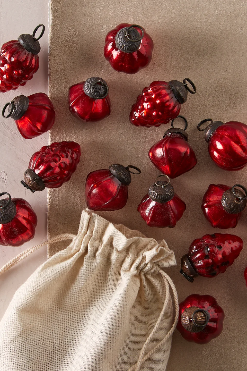 Mini Mercury Glass Ornaments - 1