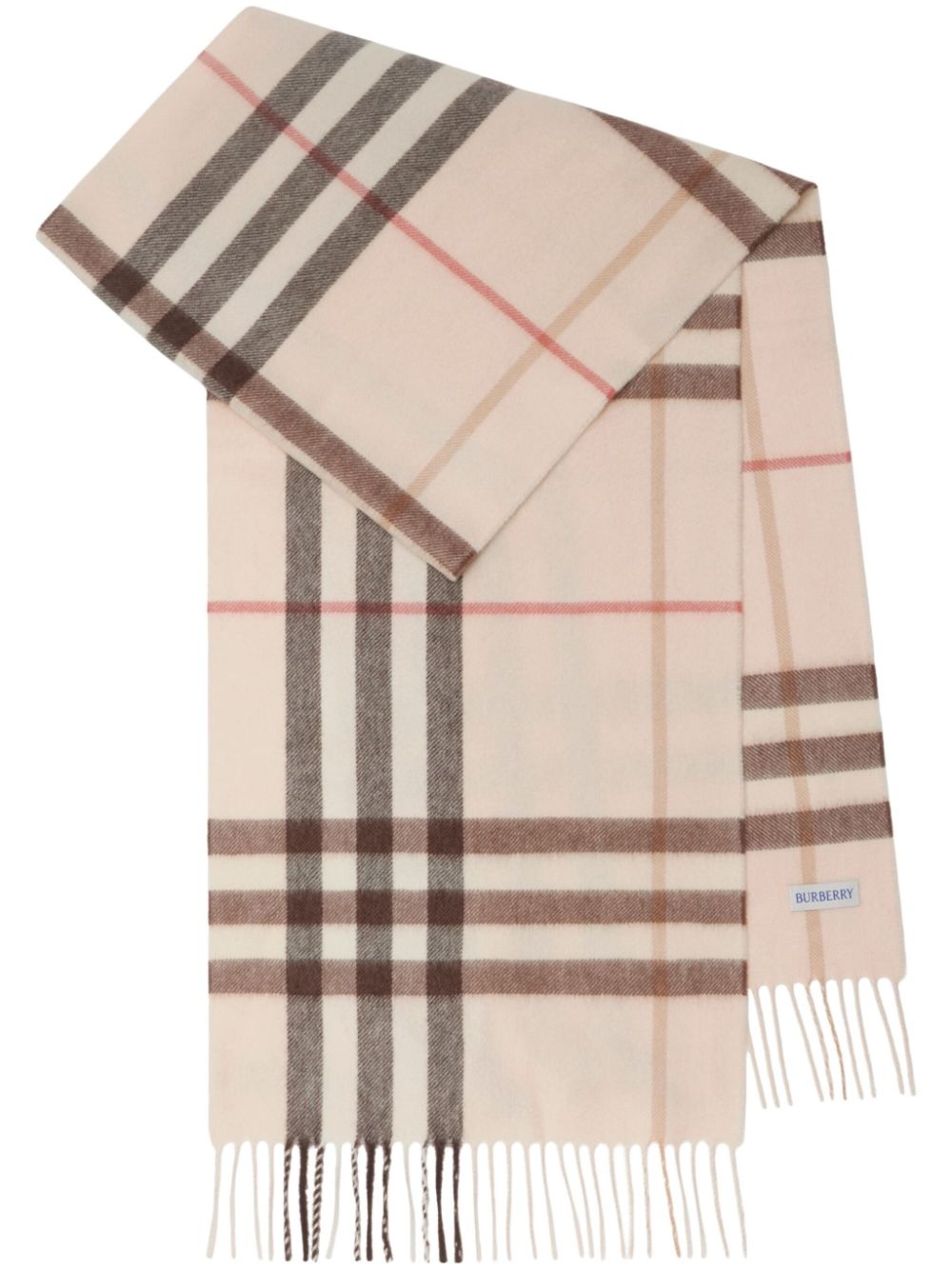 checked cashmere scarf - 1