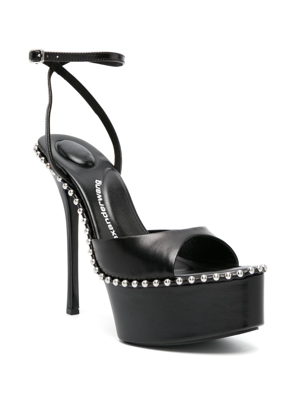 Nova 145mm platform leather sandals - 2