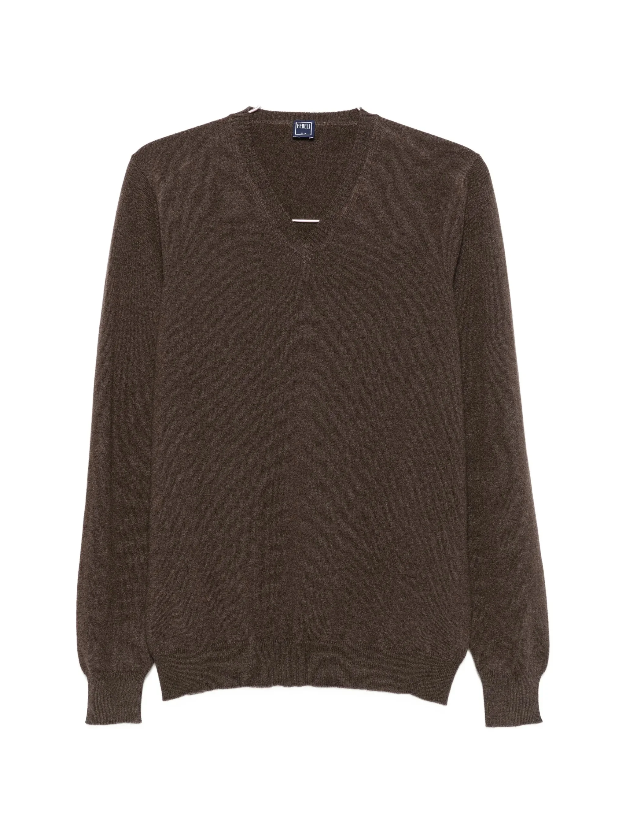 Fedeli V-neck Ribbed-trim Sweater - 1