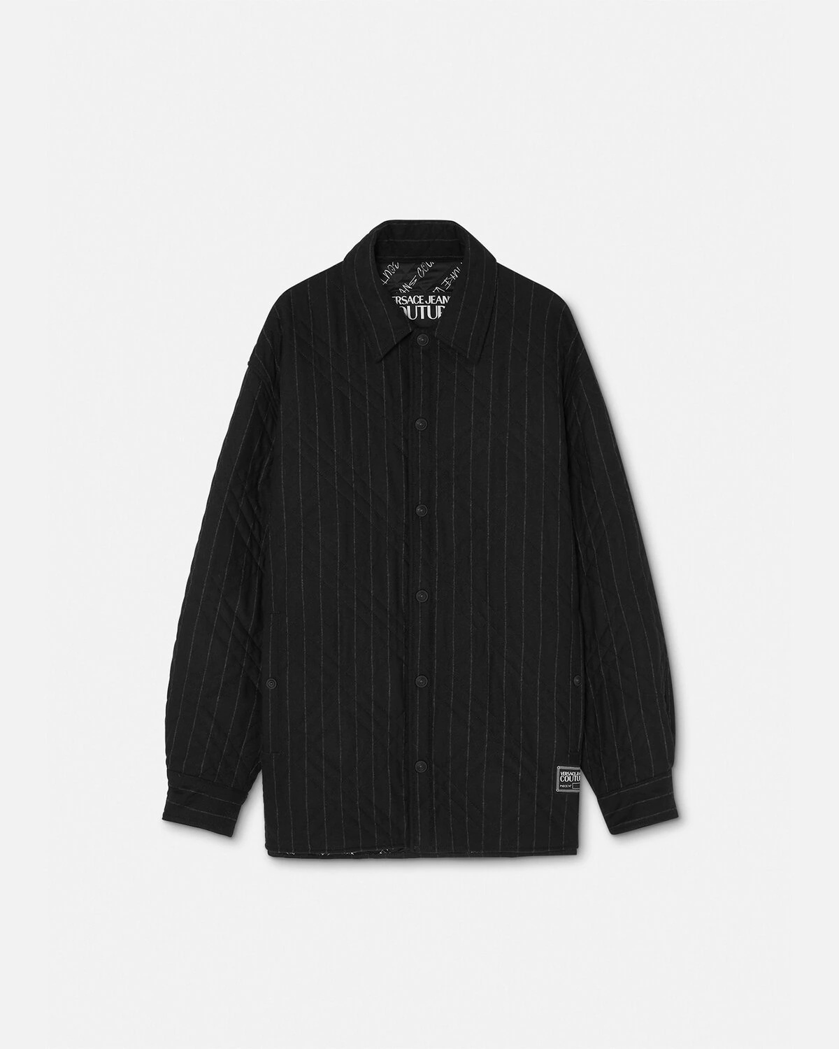 Pinstripe Blouson Jacket - 1