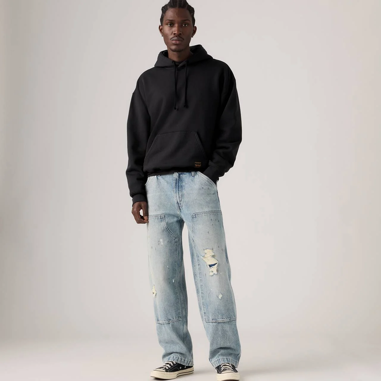 568™ LOOSE STRAIGHT DOUBLE-KNEE CARPENTER MEN'S JEANS - 1